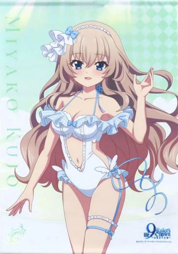 中古】タペストリー 九條都(天使水着) 描き下ろしB2タペストリー W