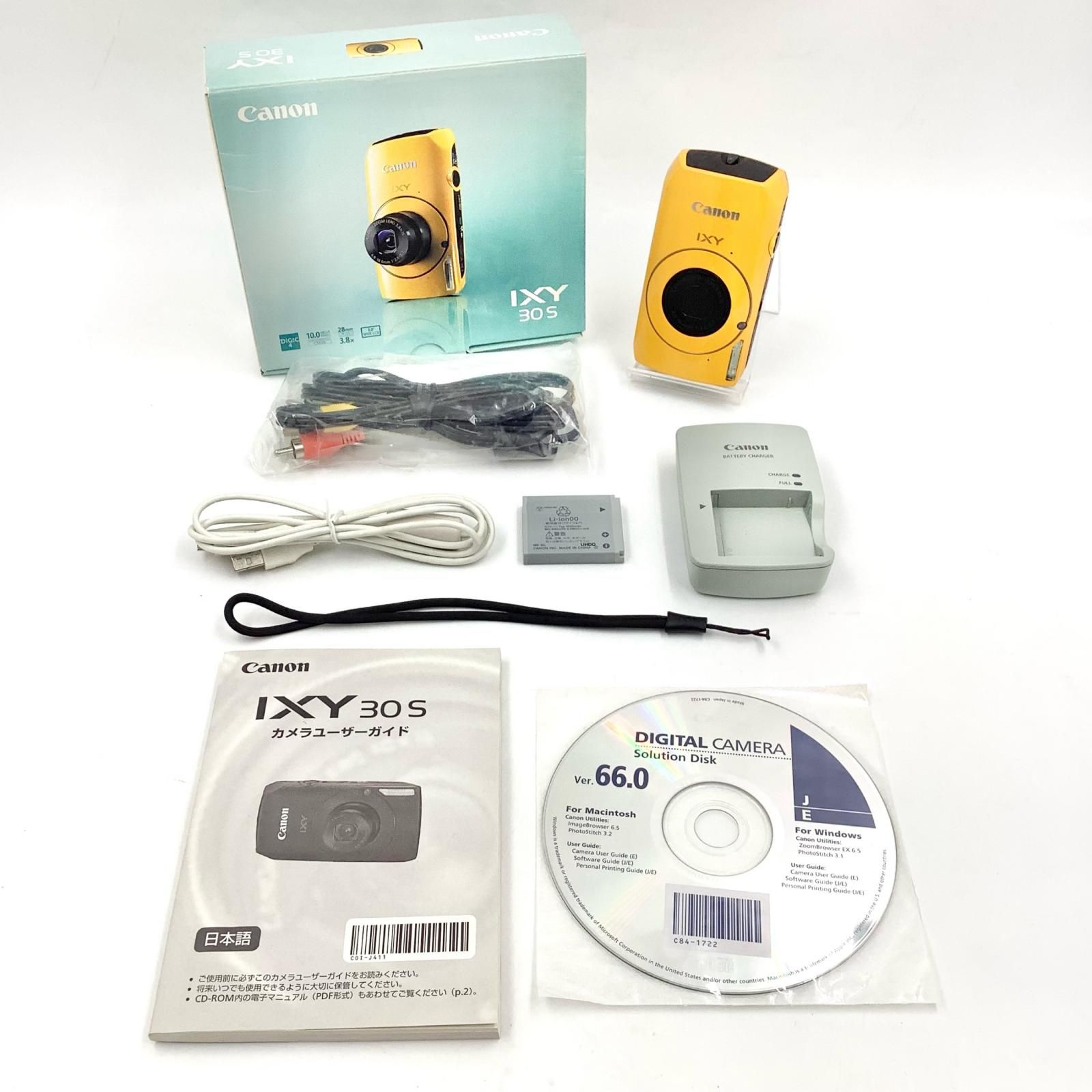 全額返金保証】【最速発送】Canon コンパクトデジタルカメラ IXY 30S