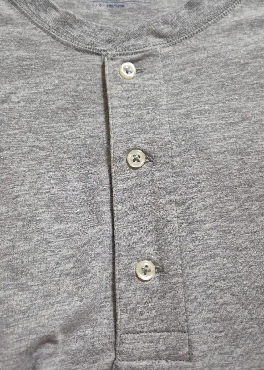 ポロ ヘンリーネック 半袖Tシャツ (メンズ)L