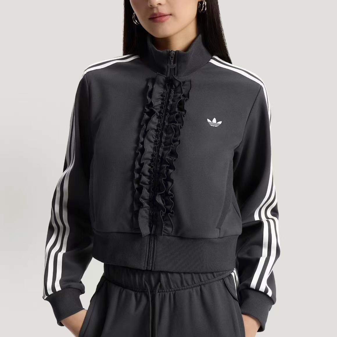 新品 Adidas originals RUFFLE トラックジャケット フリルデザイン