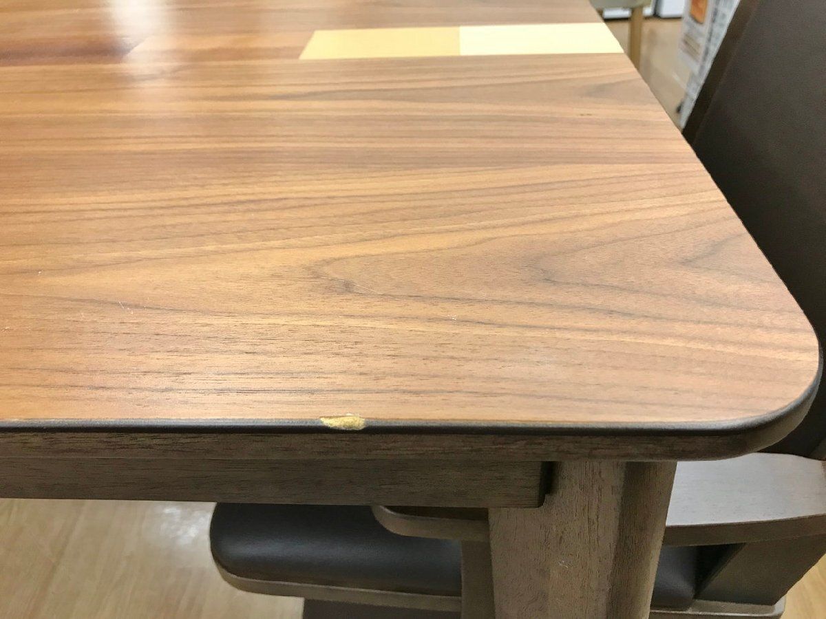 ダイニングこたつセット MHU-601E 専用椅子2客・こたつカバー付き