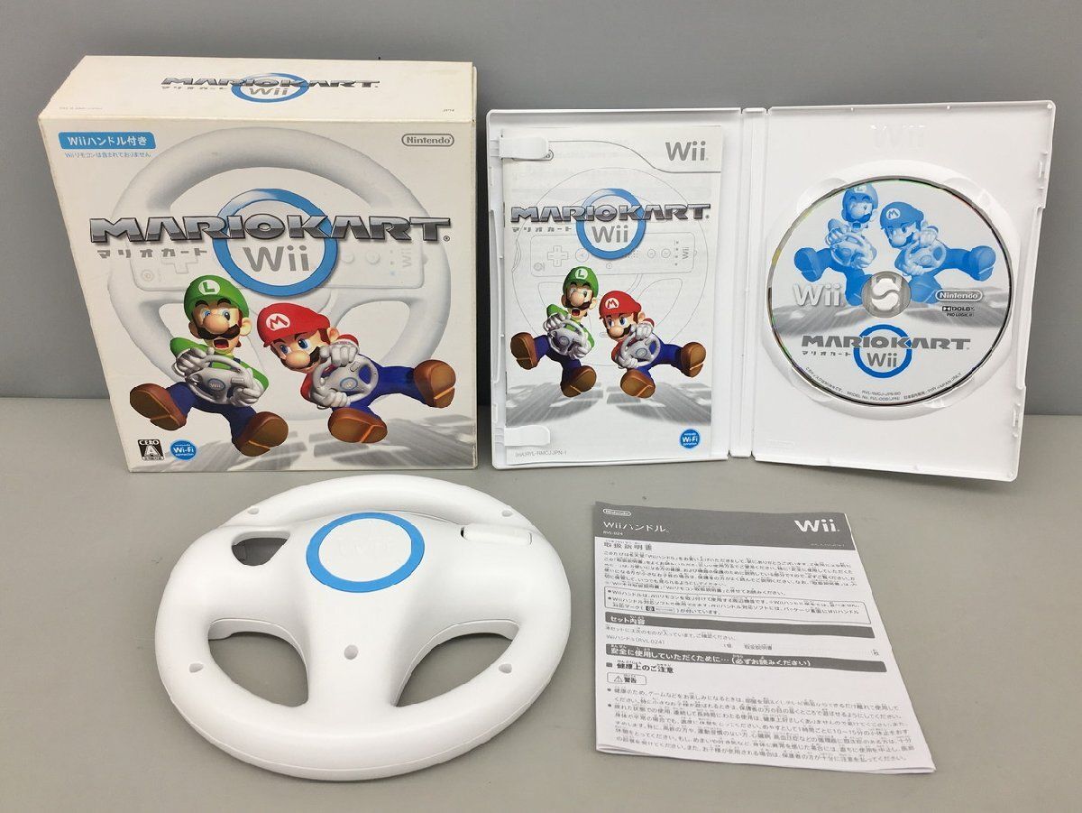 任天堂 Nintendo ゲームソフト マリオカート ハンドル付き Wii