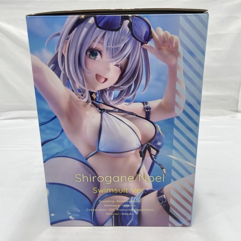 中古】開封)GOOD SMILE COMPANY 白銀ノエル 水着Ver. 1/7スケール