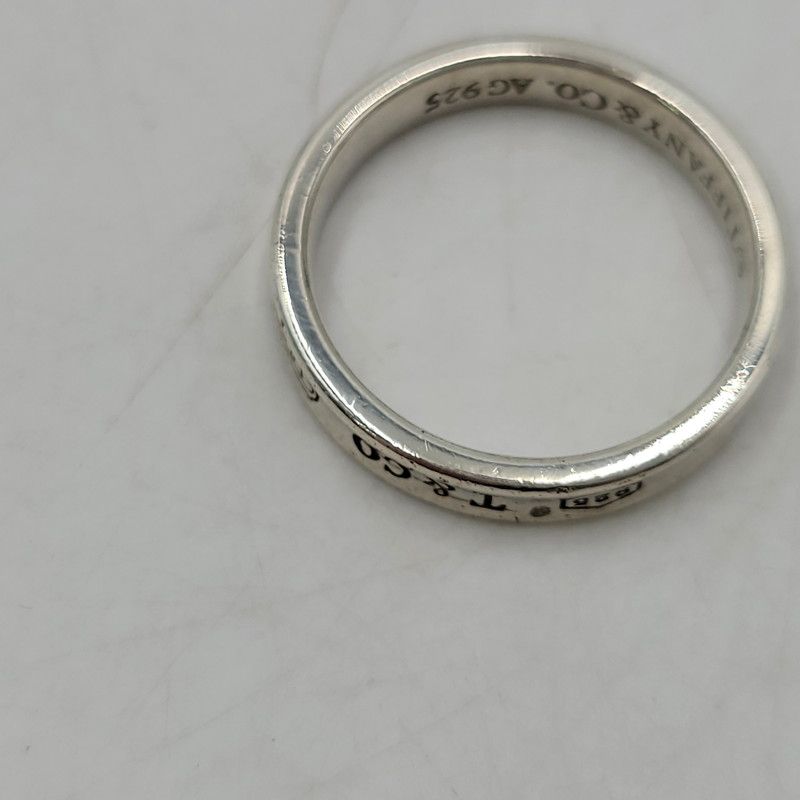 中古品】TIFFANY&Co. ティファニー AG925 1837 NARROW RING ナロー