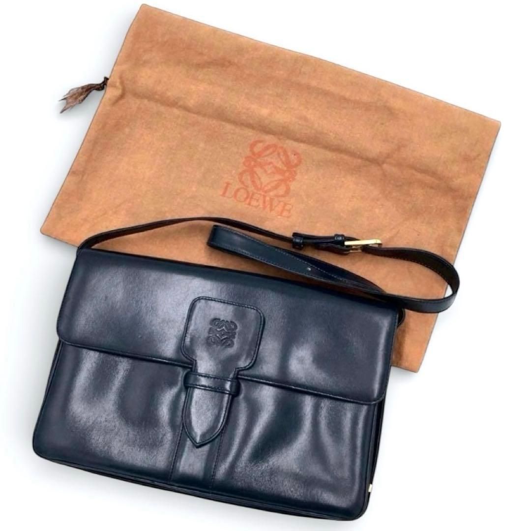 真贋鑑定済み】LOEWE ロエベ ヴィンテージ アナグラム レザー