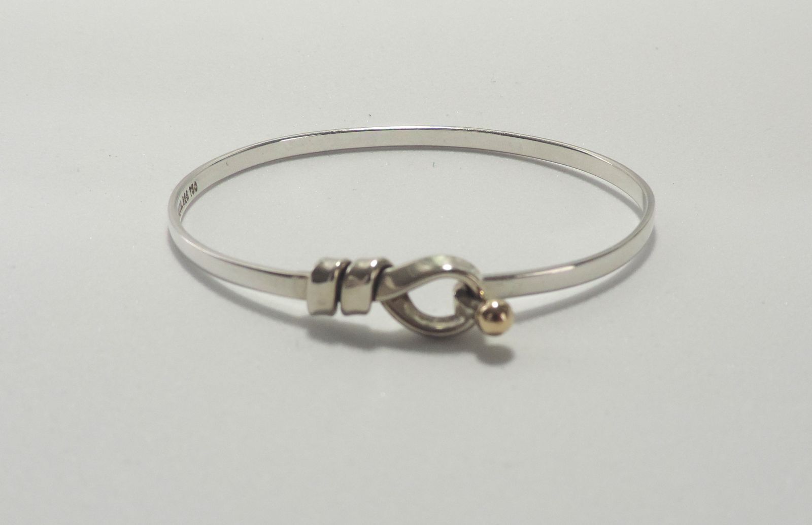 ティファニー Tiffany&Co. フック&アイ バングル SV925 シルバー【中古 
