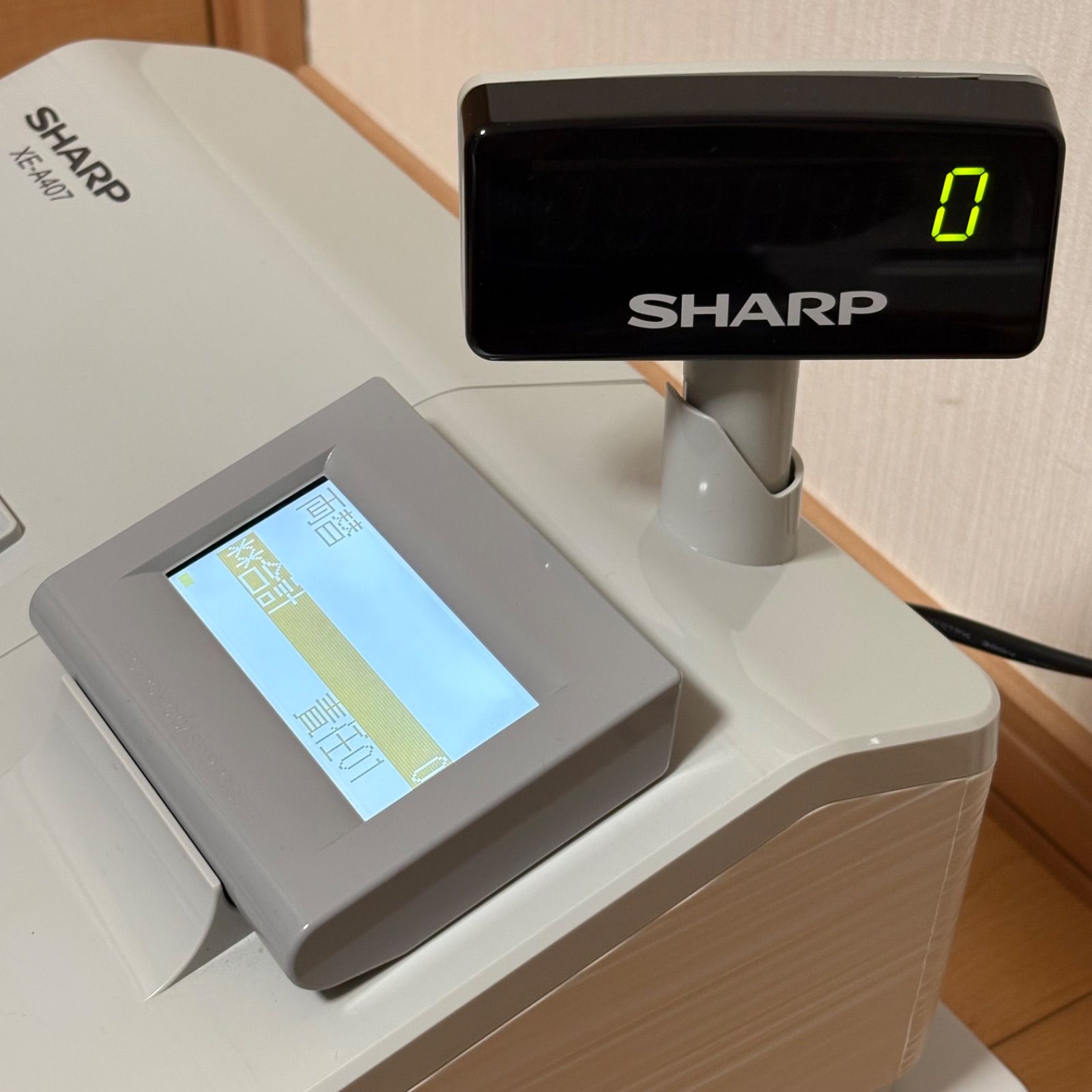 動作OK☆シャープ XE-A407 電子レジスタ XEシリーズ 電子決済・ハンド