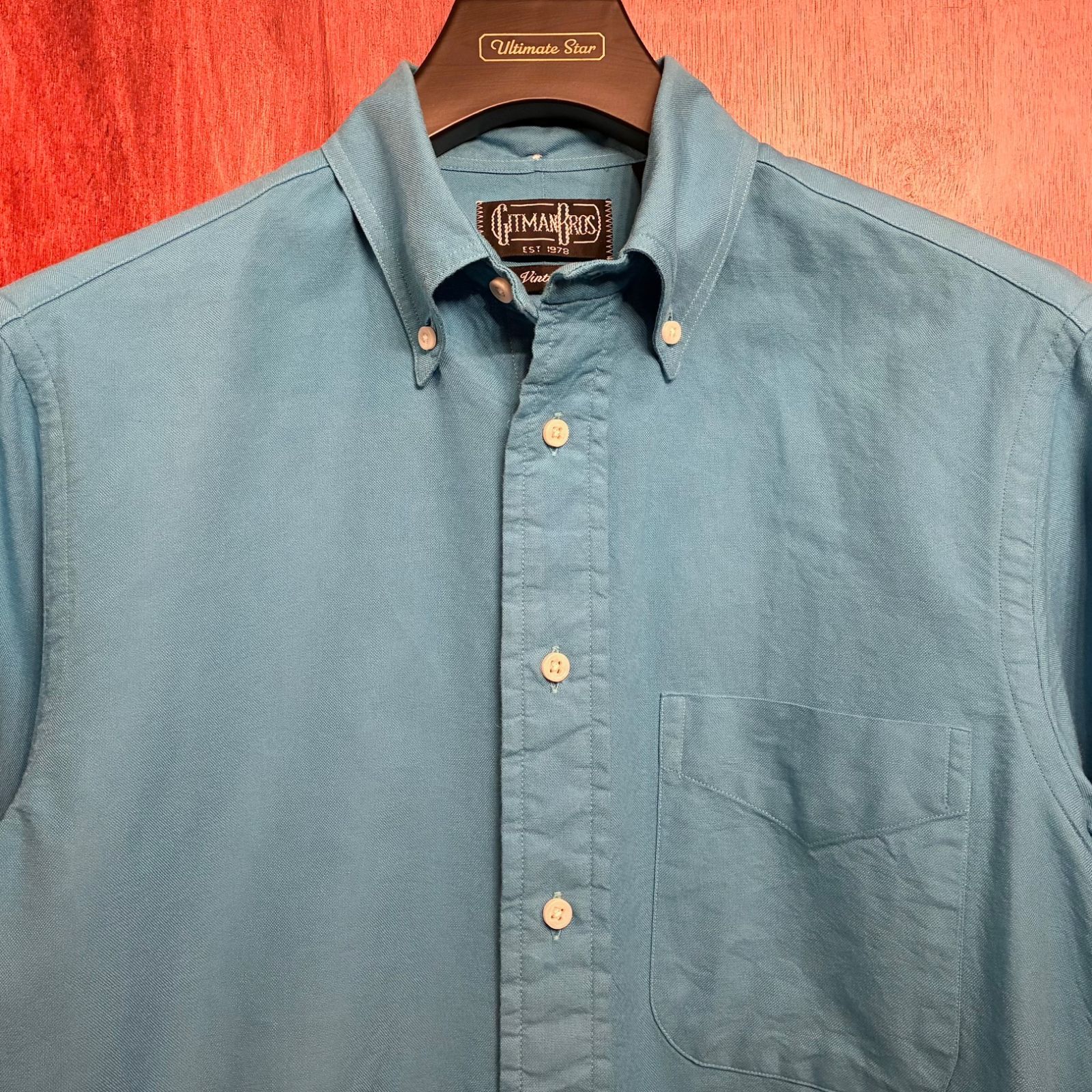 三越伊勢丹 取り扱い】 MADE IN USA製 GITMANBROS Vintage 長袖ボタン