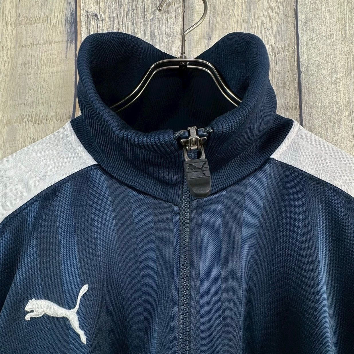 OLD PUMA 90s プーマ 日本製 ネイビー フルジップ ジャージ トラック