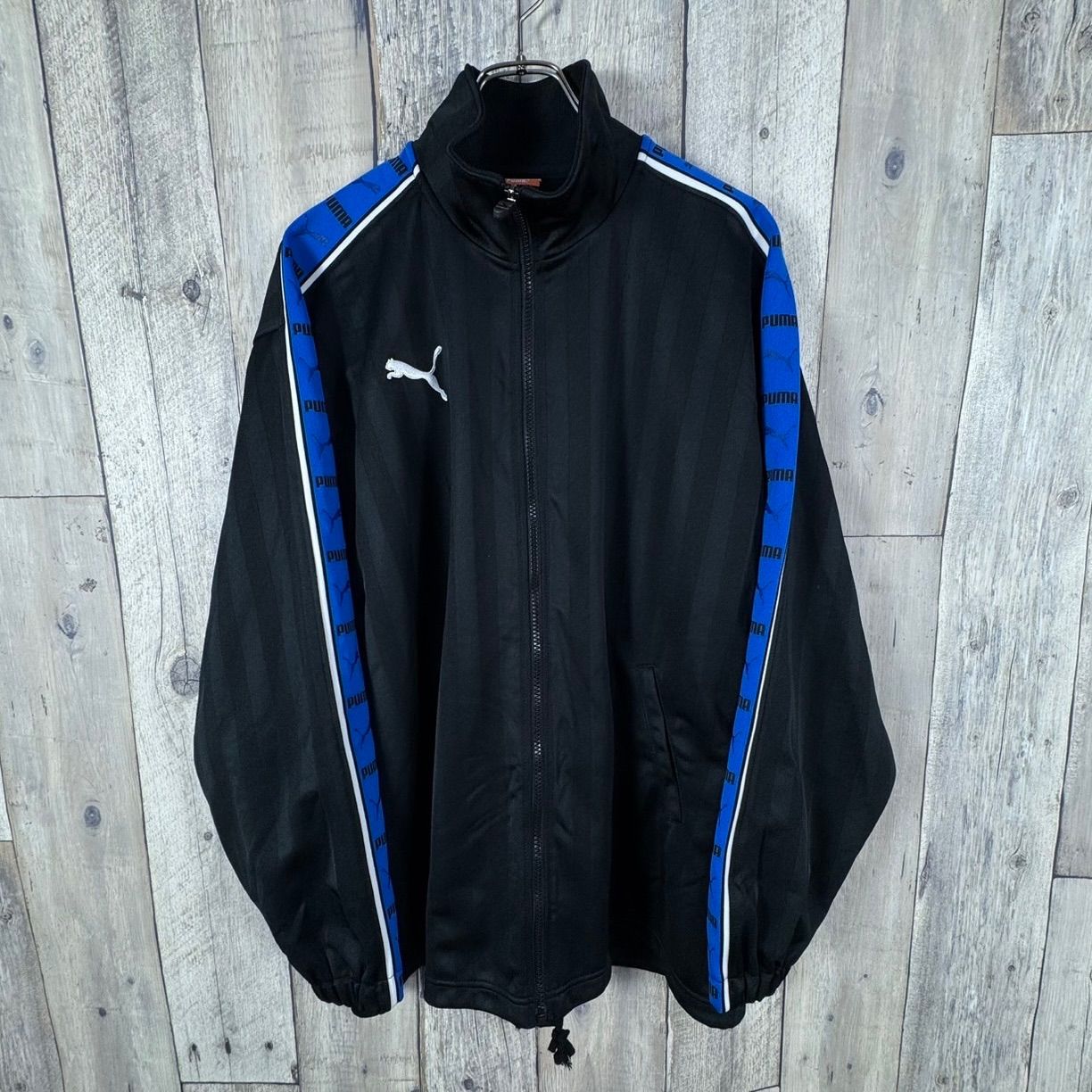 OLD PUMA 90s プーマ 日本製 ブラック フルジップ ジャージ トラック