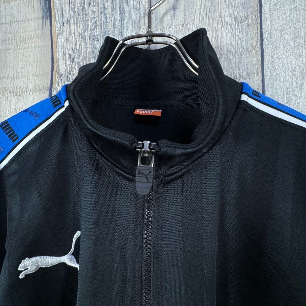 OLD PUMA 90s プーマ 日本製 ブラック フルジップ ジャージ トラック