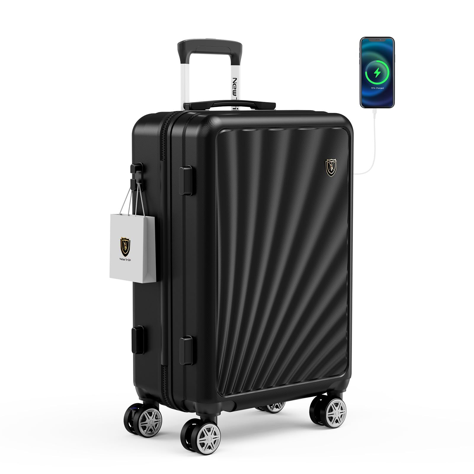 旅行 海外 USB充電ボート 物掛けフック YKKファスナー TSAローク ビジネス 静音ダブルキャスター ファスナータイプ 1泊2日 suitcase luggage 出張 3泊4日 大容量 軽量 キャリー ケース 40リットル 2泊3日 sサイズ 大型 キ