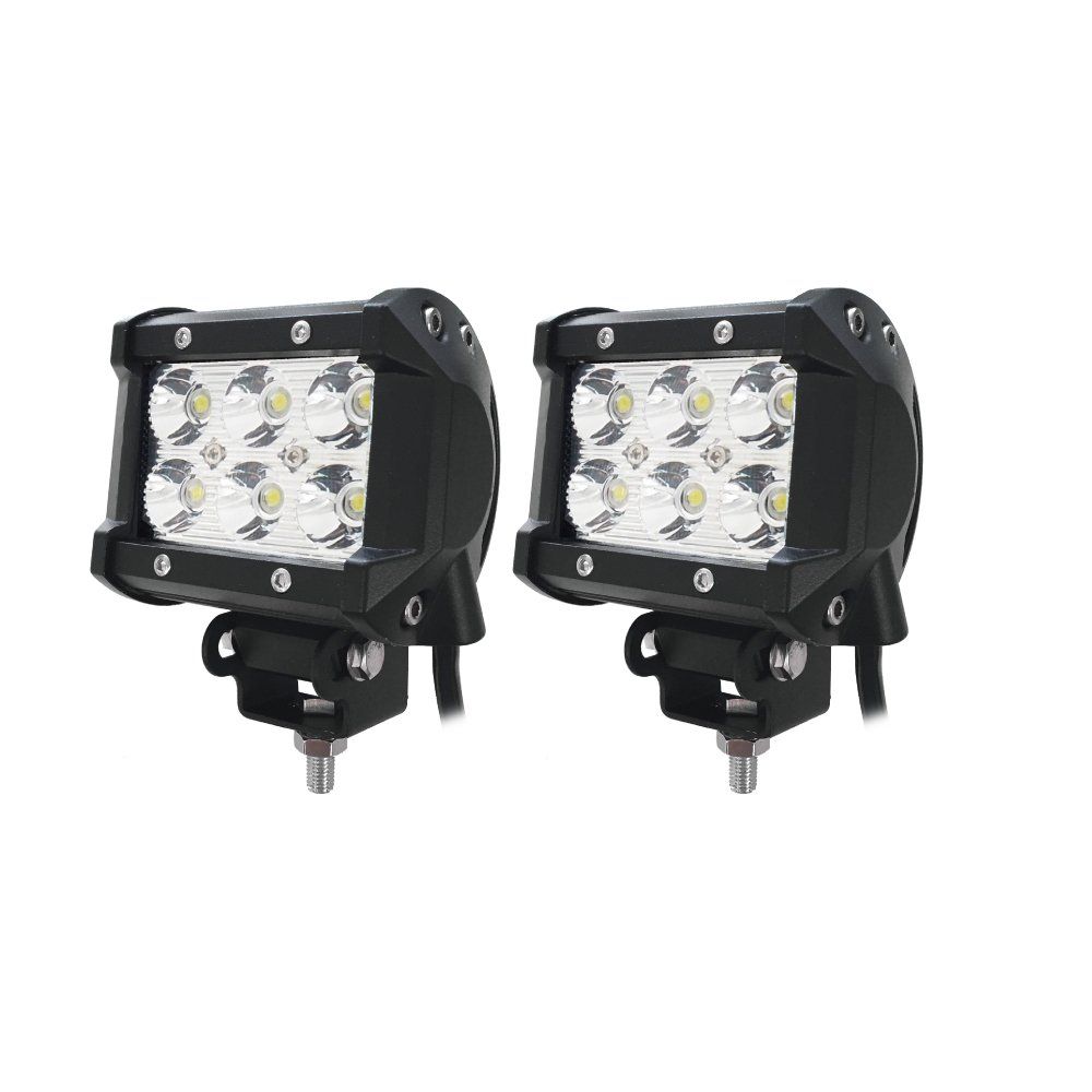 新着商品 カシムラ LEDワークライト ミニ角 6灯 18W 2個セット LED6灯 白色 16W 14400lm 6000K ノイズ対策 IP67 DC12/24V NML-111