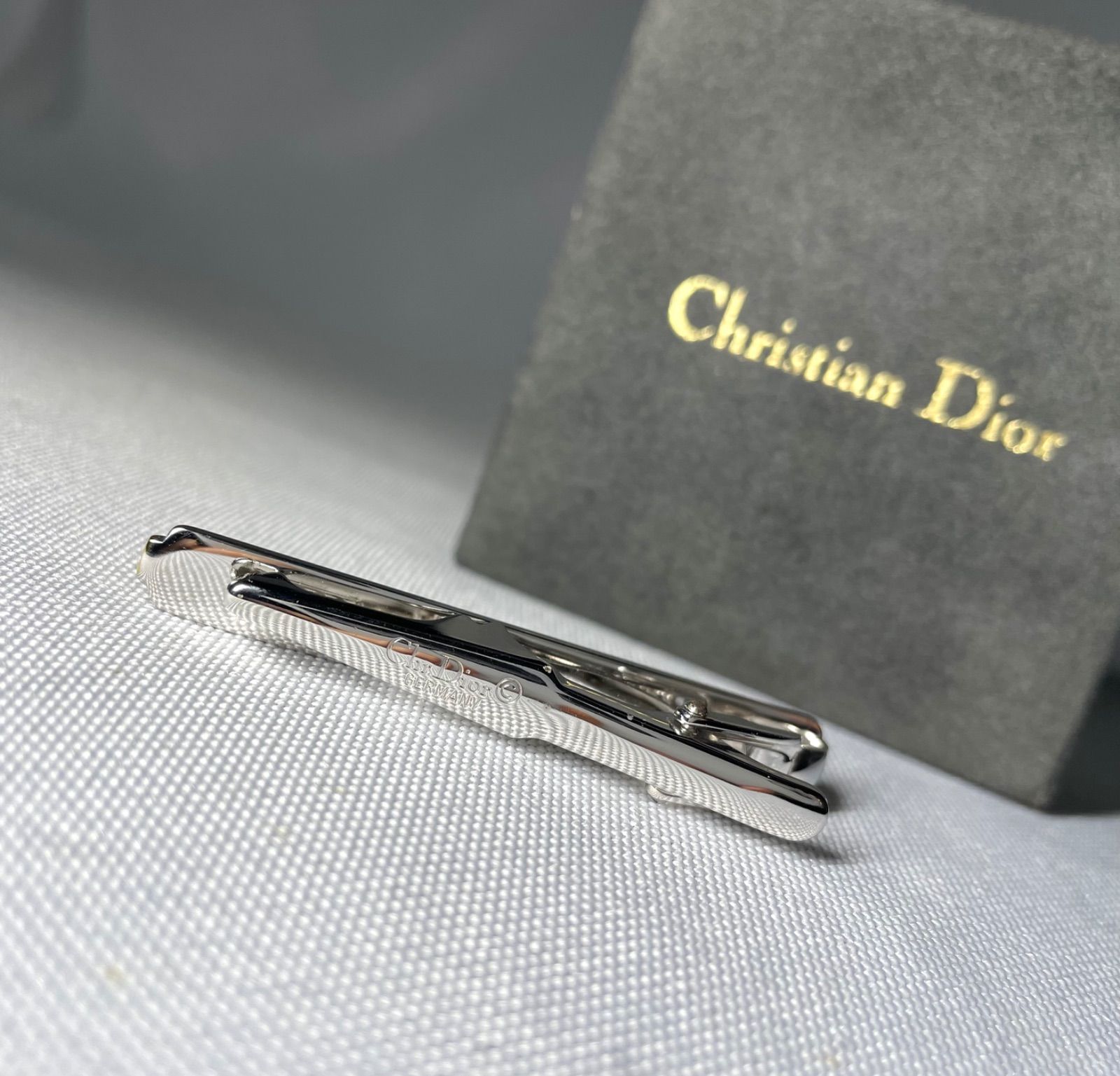 美品 希少 Dior ディオール CDロゴ パターンデザイン シルバー