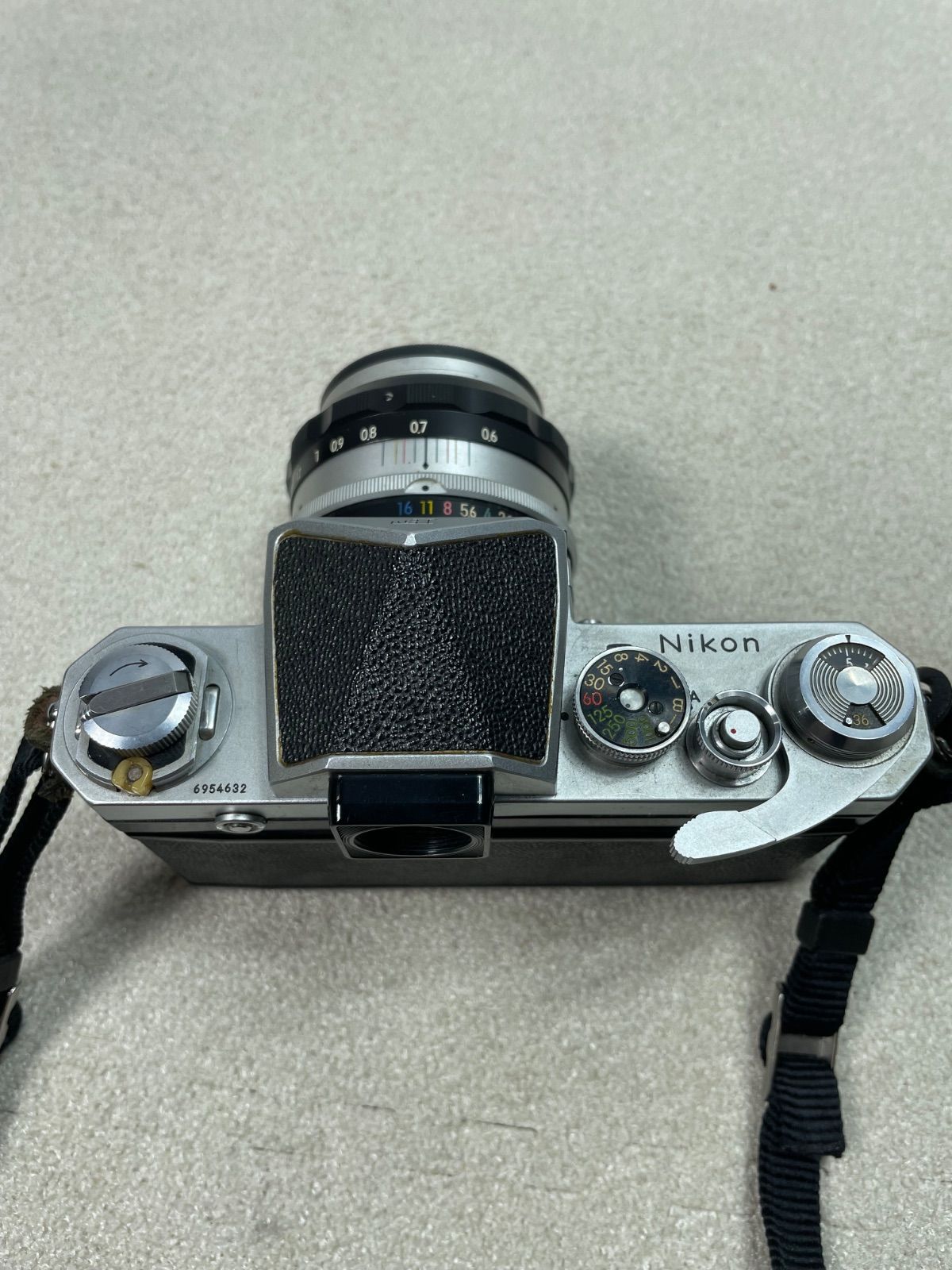 Nikon F 初期型 ボディ + NIKKOR-S Auto 50mm F1.4 レンズ付き G-77