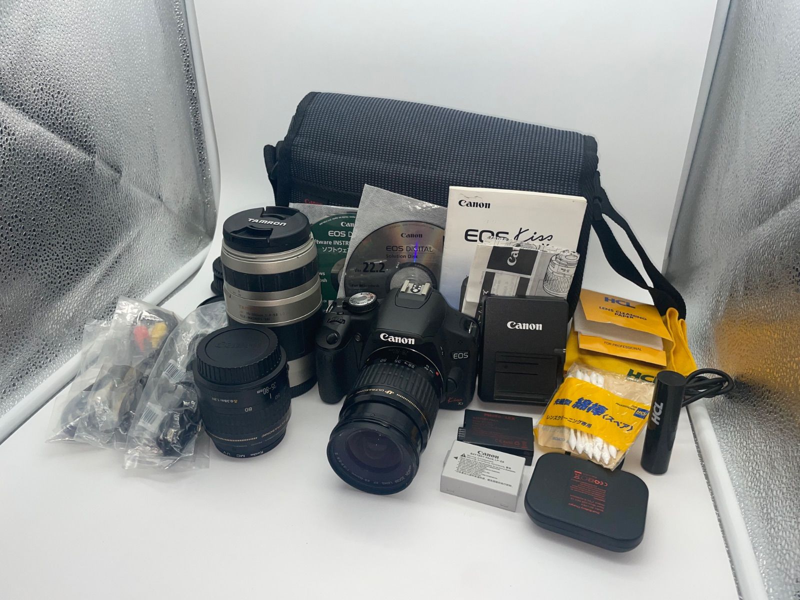Canon EOS Kiss X3セット Konica三脚付き！ レンズ交換式一眼レフAF 