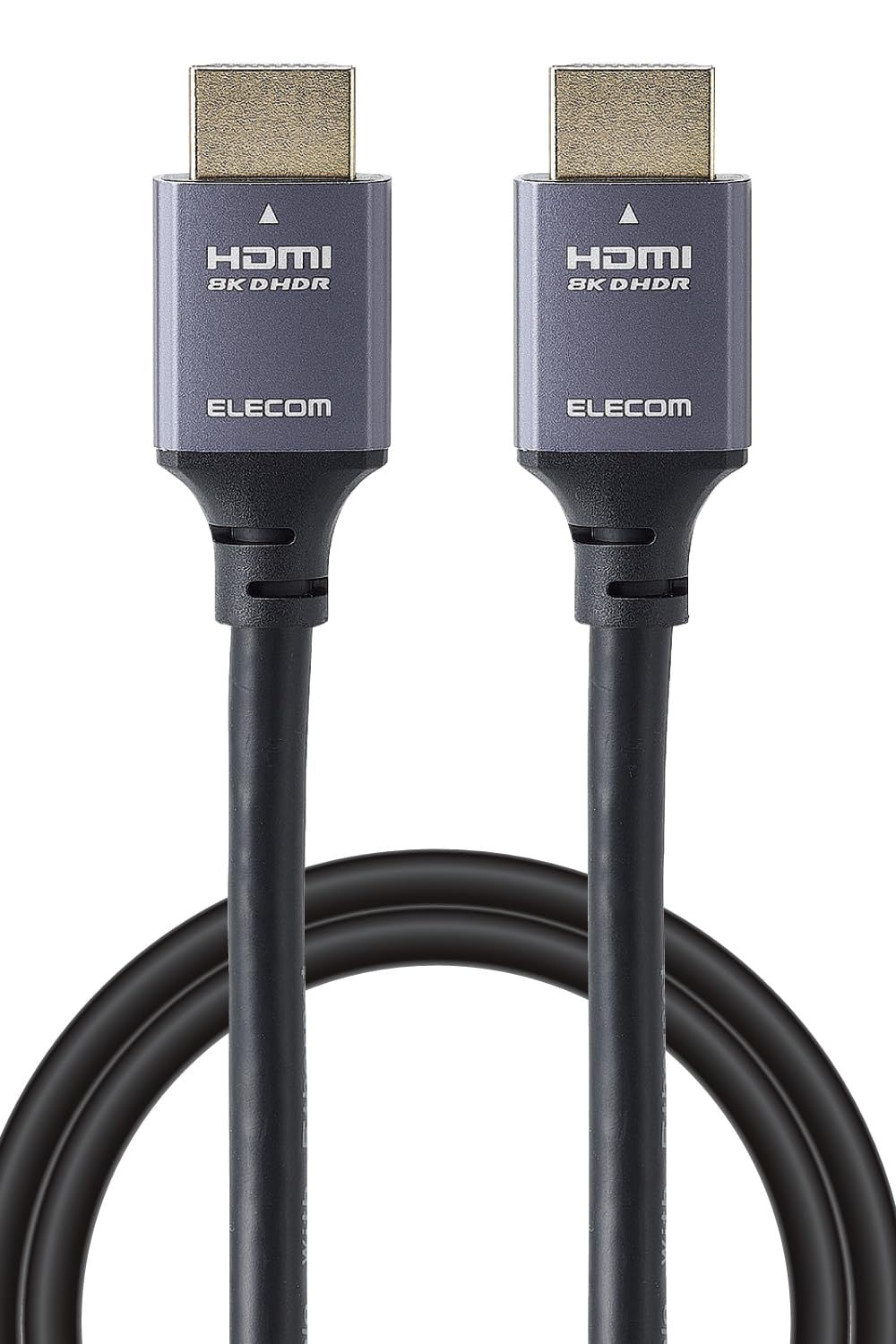 新品 エレコム HDMI ケーブル 2m ウルトラハイスピート 【 8K/60Hz 】 HDMI2.1 HEC/eARC/Dynamic HDR/Dolby VisionR 対応 【ノイズを軽減する金属シェルコネクター採用】 ゲームモード搭載 PS5/4対応(