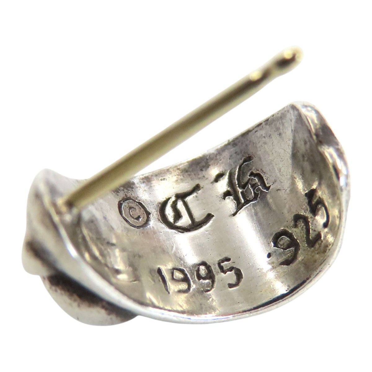 クロムハーツ カーブド ティア ドロップ ピアス SV925（本体・キャッチ） 14K（ポスト） ユニセックス CHROME HEARTS【中古】 【アパレル・小物】