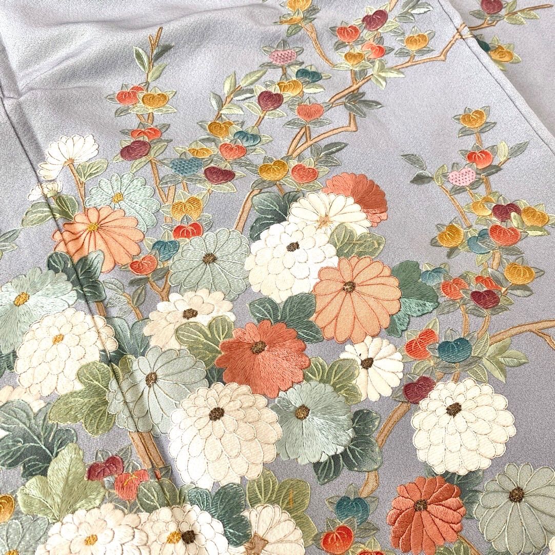美品 逸品 上品 豪華総刺繍 正絹 訪問着 K1281 - メルカリ