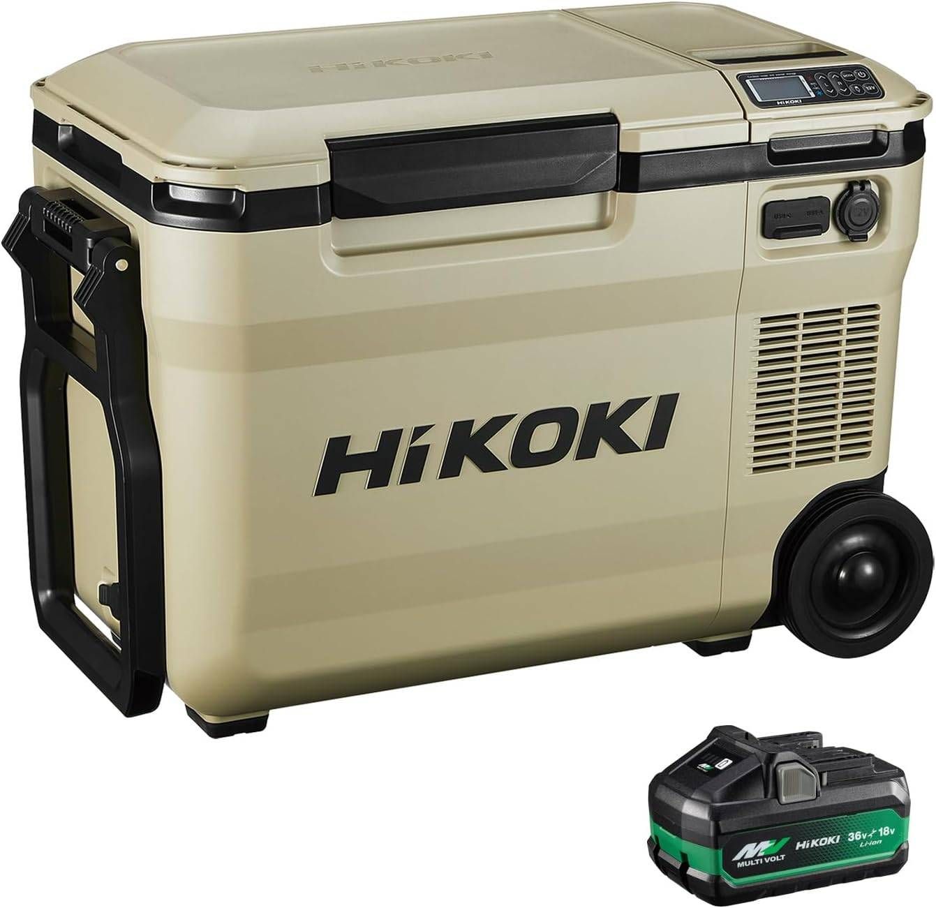 新品 HiKOKI(ハイコーキ) 14.4/18V 冷温庫 バッテリー1個付き 庫内容量25L -18℃~+60℃設定可 3電源対応 UL18DBA(WMBZ) キャンプ用品 アウトドア 冷蔵 冷凍 保温
