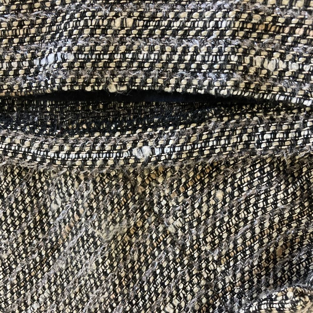 良品 SEE BY Chloe シーバイクロエ ツイード ノーカラージャケット ベアトップワンピース スーツ アンサンブル サイズ2 ブラック レディース 古着 中古 USED SEE BY CHLOE - 良品 SEE BY Chloe シーバイクロエ ツイード ノー