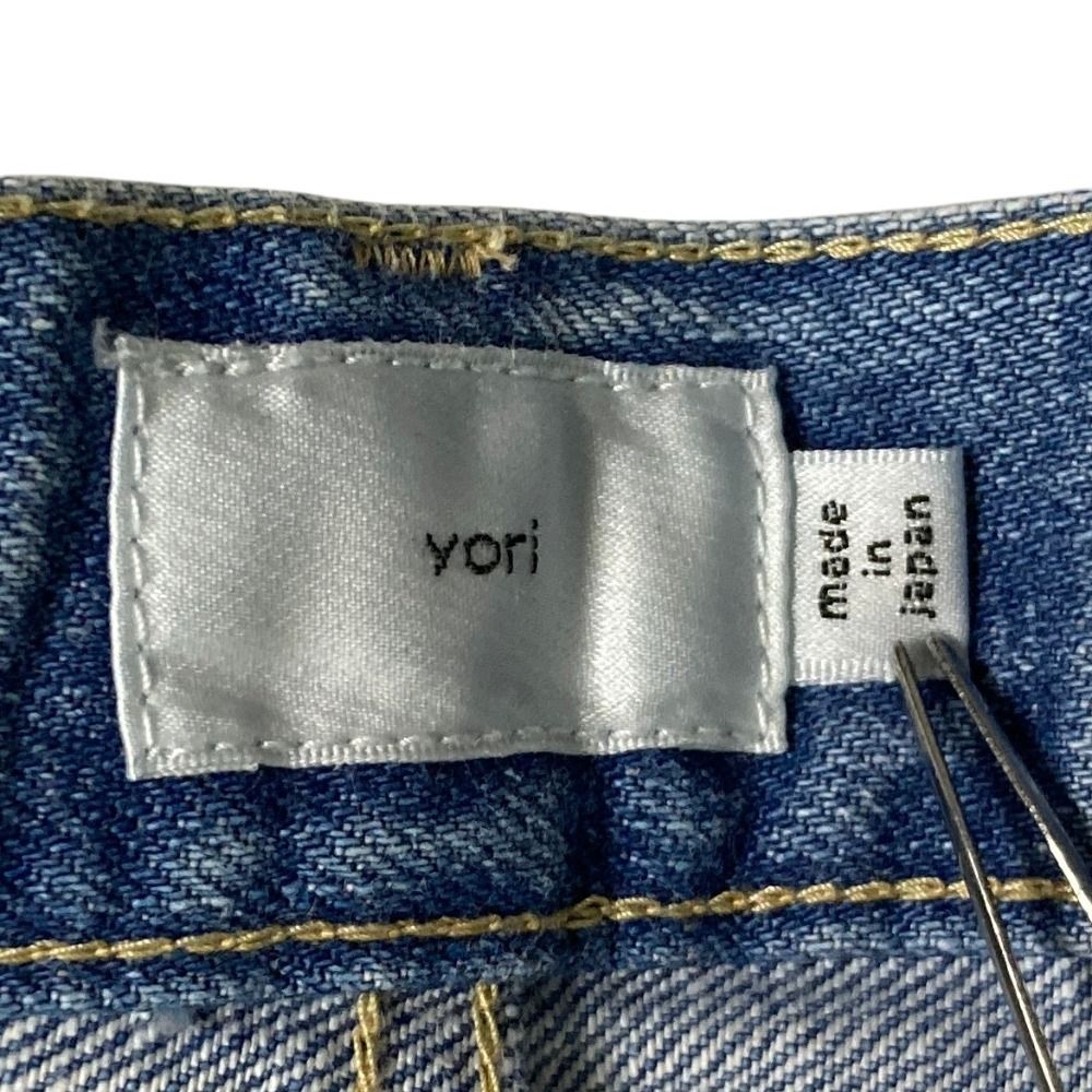 美品 yori ヨリ Jane ワイドデニムパンツ YR22-24185AW サイズ36