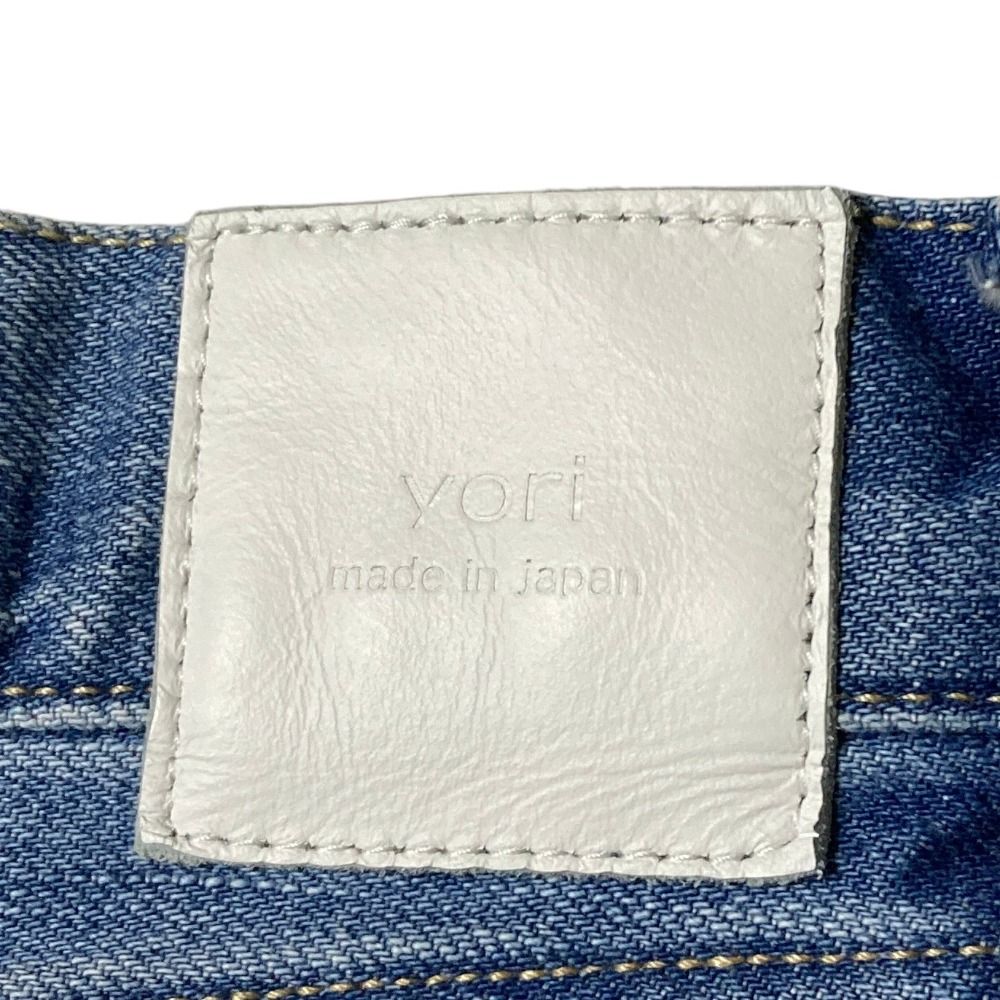 美品 yori ヨリ Jane ワイドデニムパンツ YR22-24185AW サイズ36