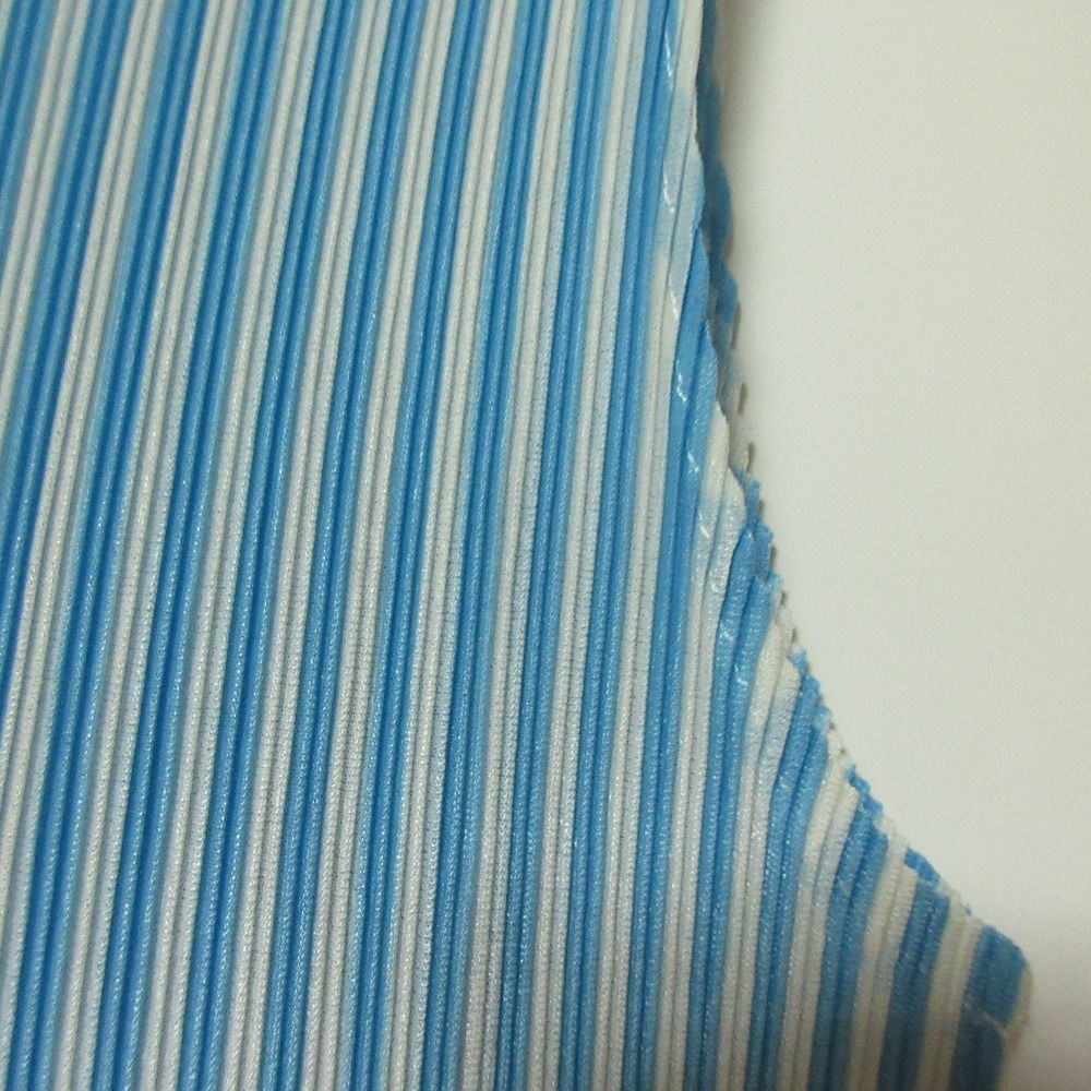 美品 PLEATS PLEASE プリーツプリーズ イッセイミヤケ ストライプ ノースリーブ カットソー PP51FK313 サイズ3 ブルー ホワイト レディース 古着 中古 USED 美品 PLEATS PLEASE プリーツプリーズ イッセイミヤケ ストライプ