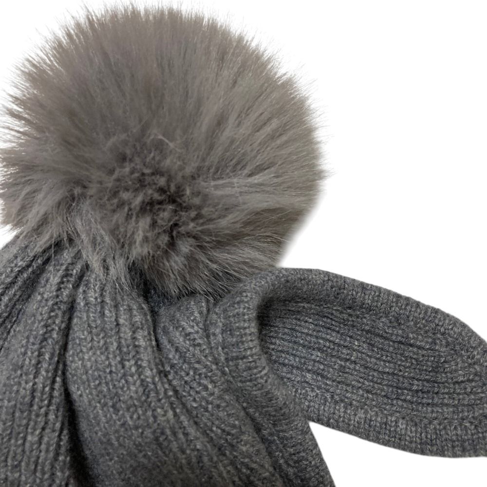 美品 CELERI セルリ CASHMERE PON PON BEANIE カシミヤ ポンポン