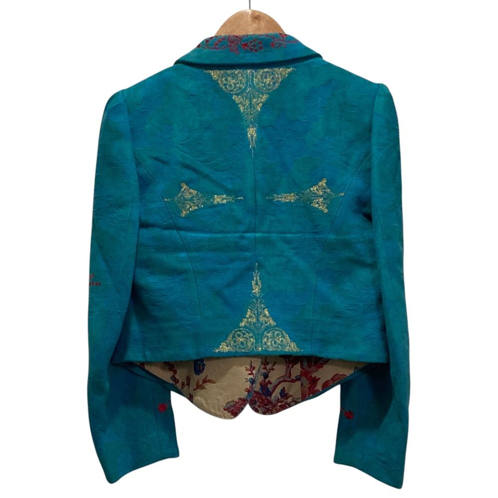 希少⭐️クリスチャンラクロワ　テーラードジャケット　ヴィンテージ　総柄　ボタニカル 良品 Christian Lacroix クリスチャンラクロワ エンブロイダリー