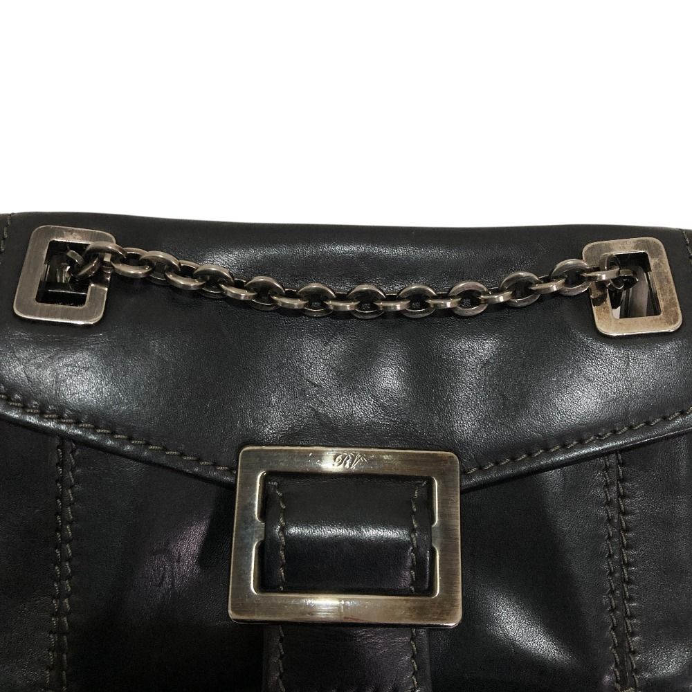 良品 ROGER VIVIER ロジェヴィヴィエ スクエアバックル レザー