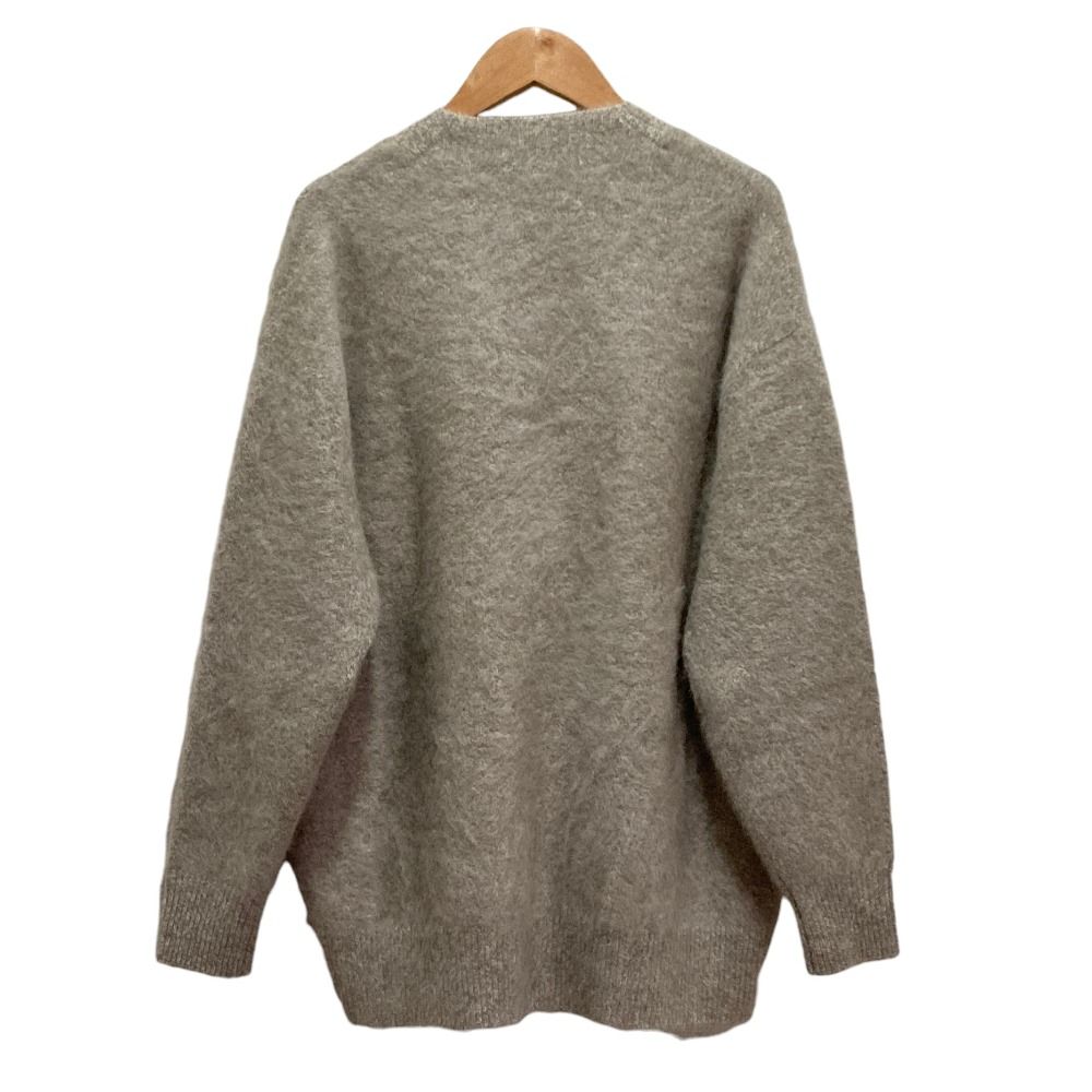 美品 UNITED ARROWS ユナイテッドアローズ フォックスカシミヤ スパンコール ミドル ニットカーディガン 1528-1-042001 グレー レディース 古着 中古 USED 美品 UNITED ARROWS ユナイテッドアローズ フォックスカシミヤ