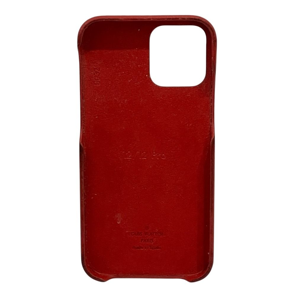 ルイヴィトン iPhone12/12pro モノグラムケース レッド 中古 - メルカリ