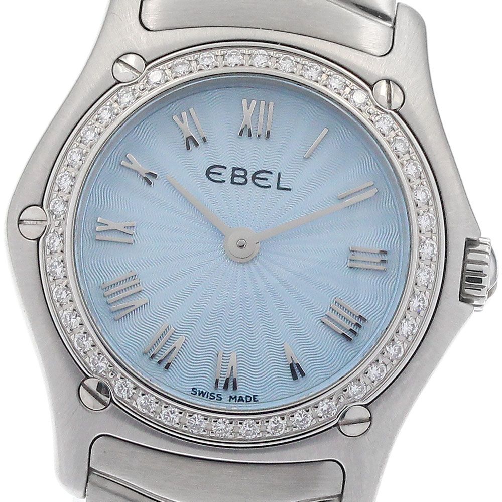 エベル EBEL E9157F14 クラシックウェーブ ダイヤベゼル クォーツ レディース _950860 エベル EBEL E9157F14 クラシックウェーブ ダイヤベゼル クォーツ