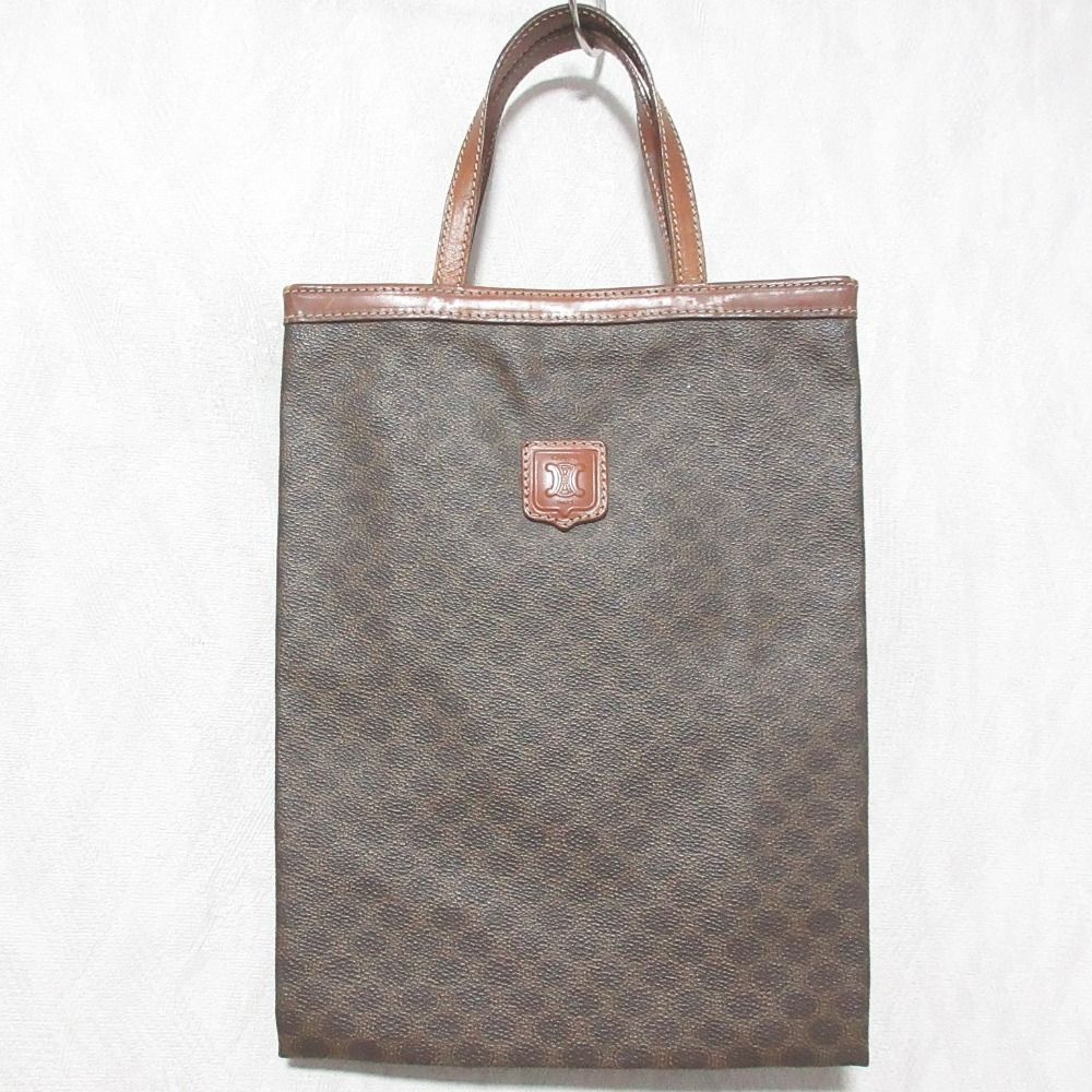CELINE セリーヌ ヴィンテージ マカダム柄 ミニトートバッグ 