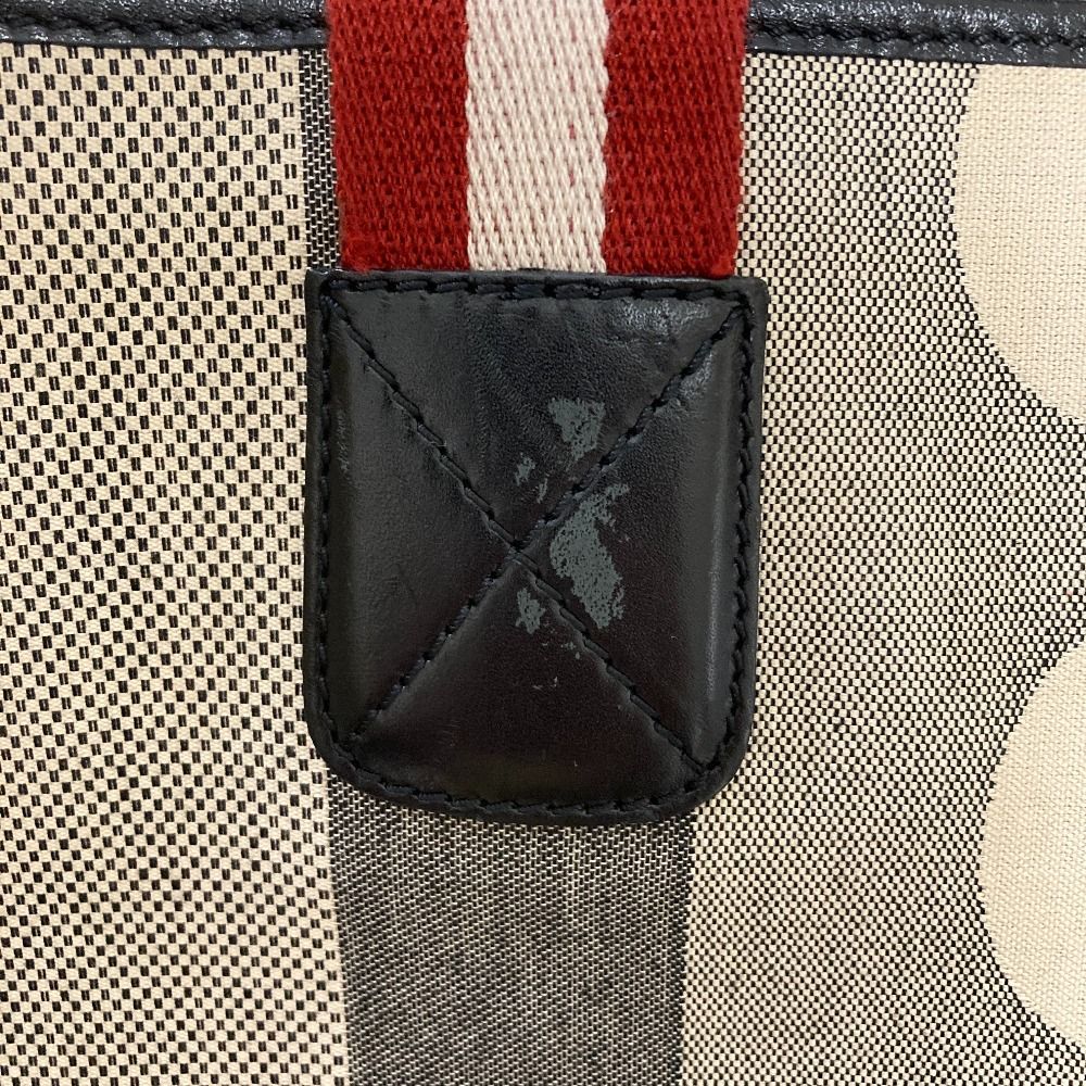 良品 BALLY バリー ビジーB ロゴキャンバス トートバッグ グレー 