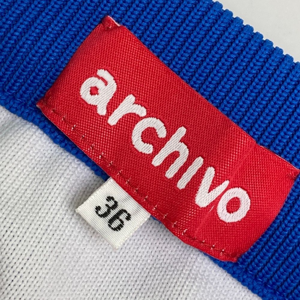ゴルフ サイズ：36 ARCHIVIO アルチビオ ニットスカート ビッグロゴ