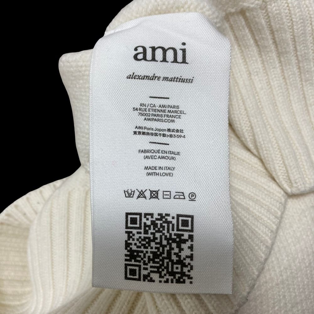 美品 AMI PARIS アミパリス RED ADC SWEATER タートルネック ハート