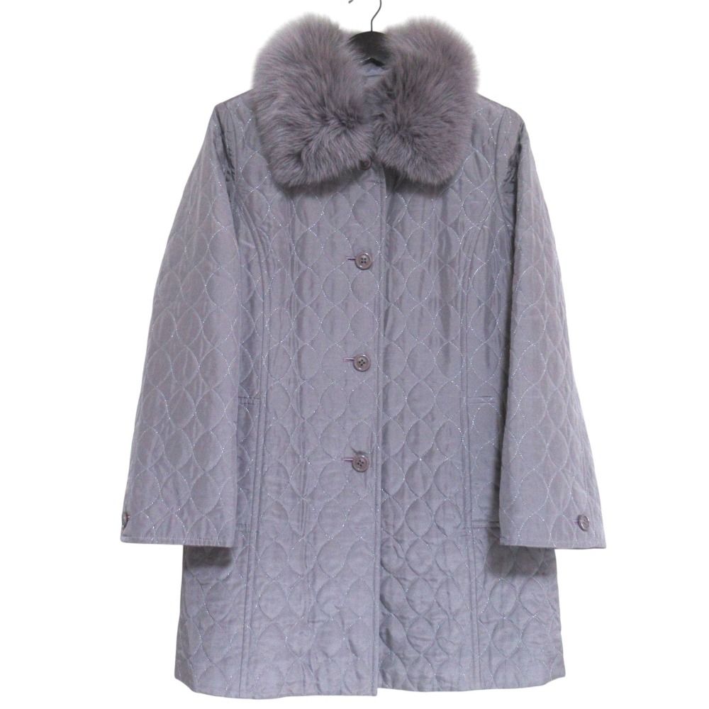 美品 LEONARD FASHION レオナールファッション フォックスファーカラー