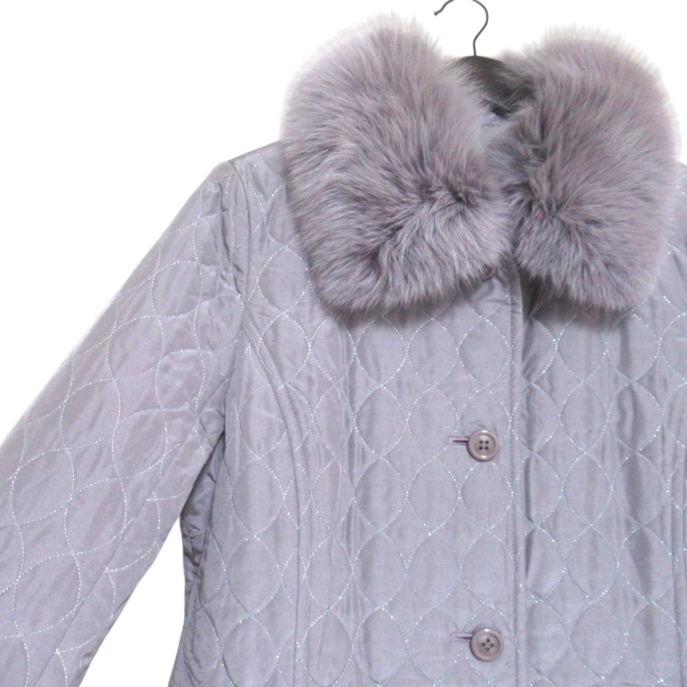 美品 LEONARD FASHION レオナールファッション フォックスファーカラー