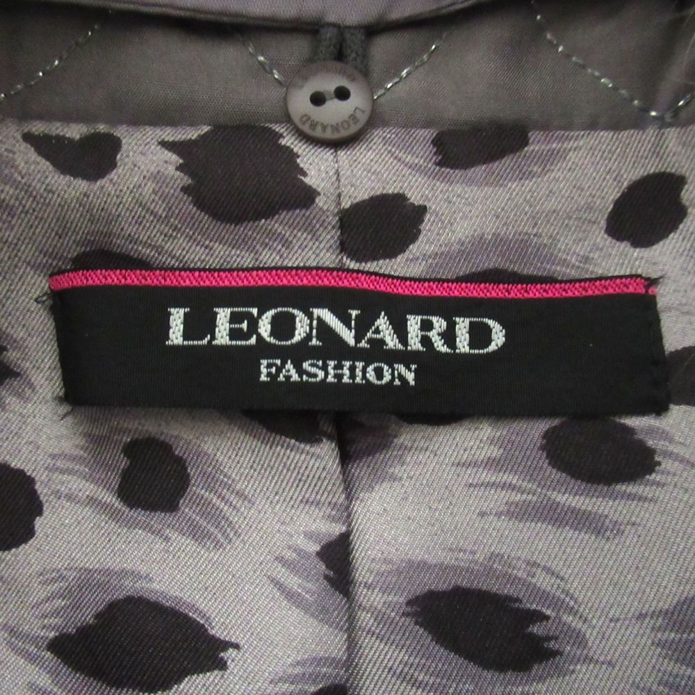 美品 LEONARD FASHION レオナールファッション フォックスファーカラー