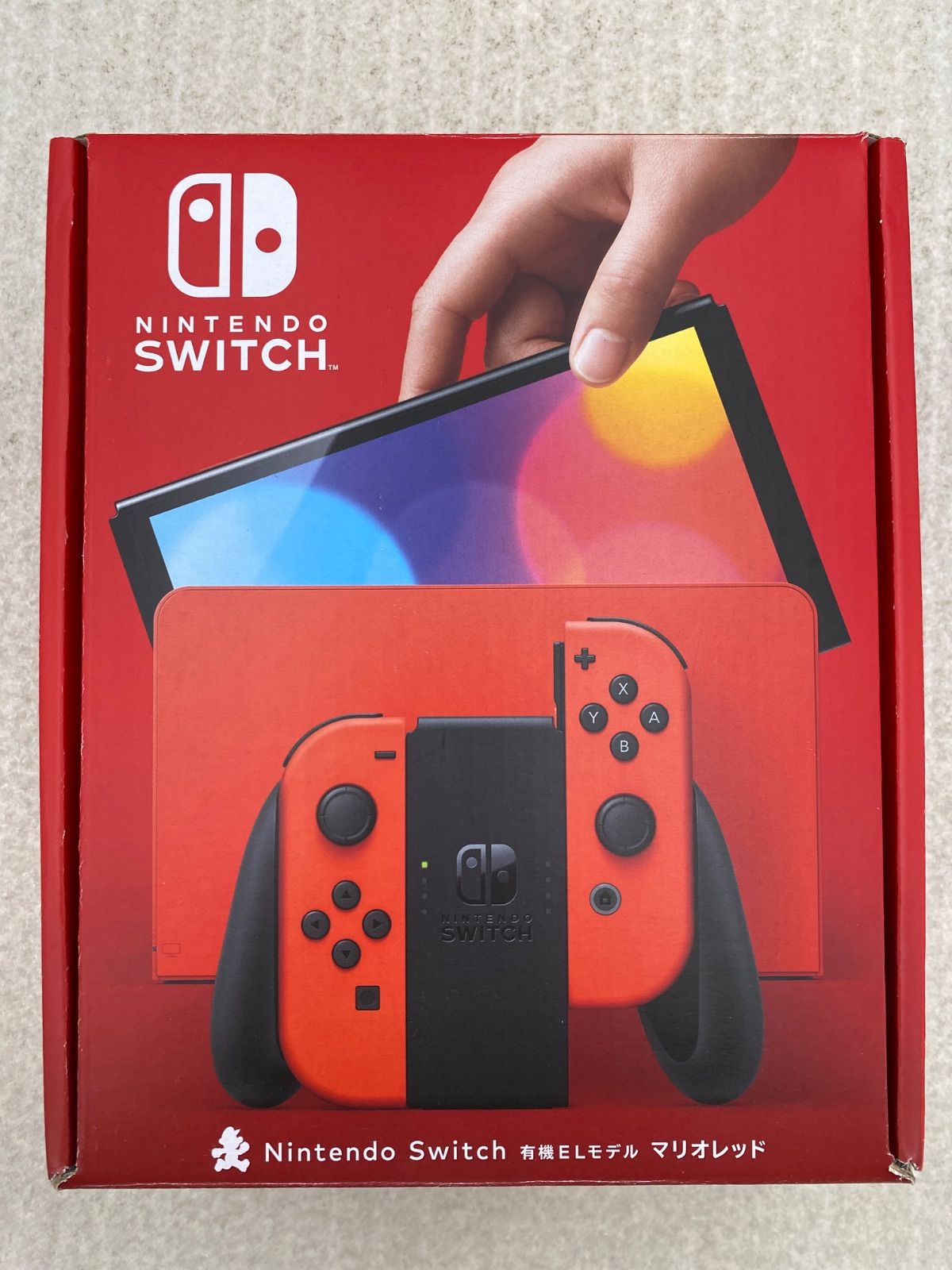 ◇Nintendo Switch 有機ELモデル マリオレッド 0013840760 動作品 
