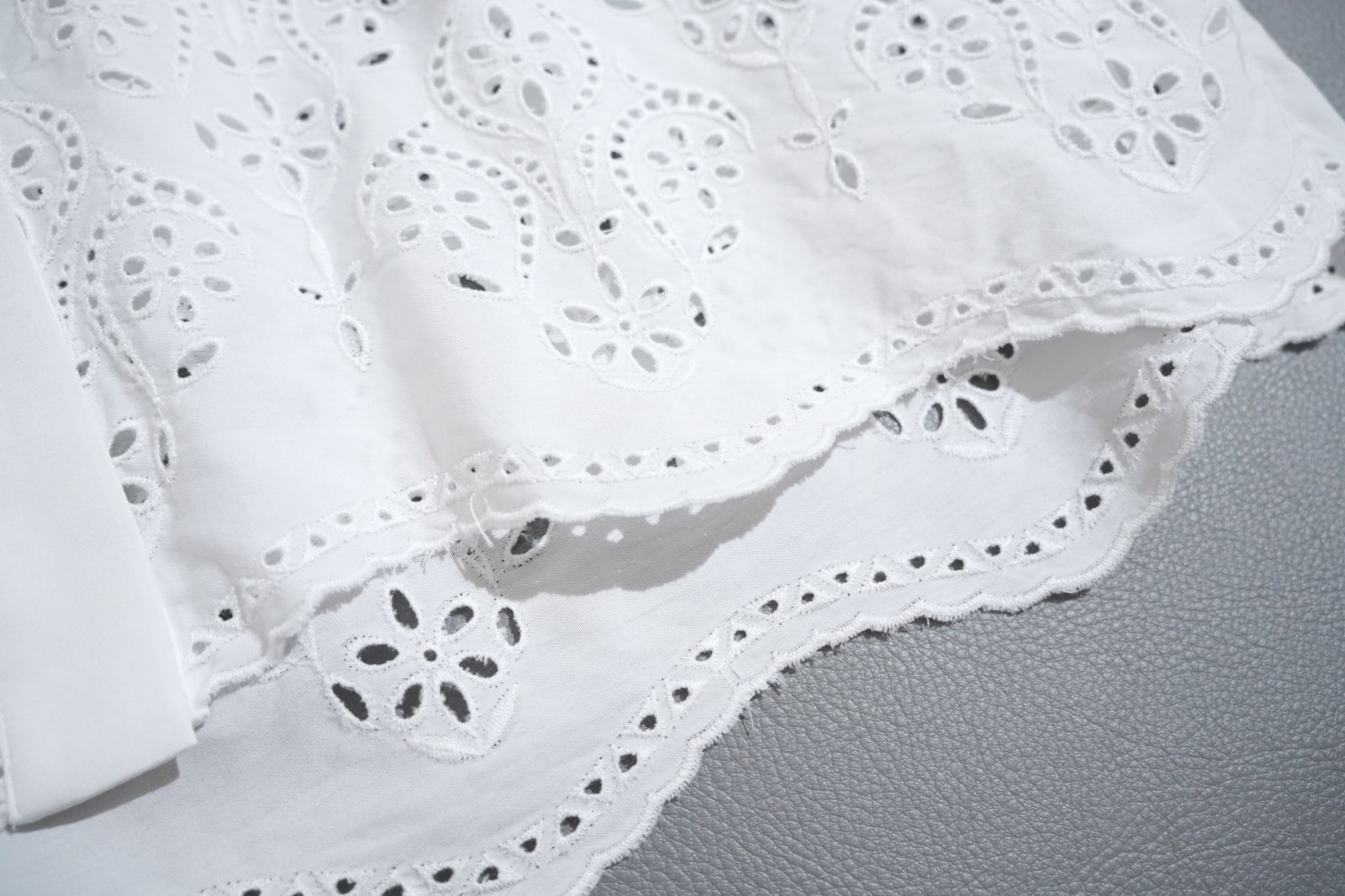 287t*美品 25SS TICCA ティッカ コットン レースフレンチシャツ 287t*美品 25SS TICCA ティッカ コットン レースフレンチシャツ F