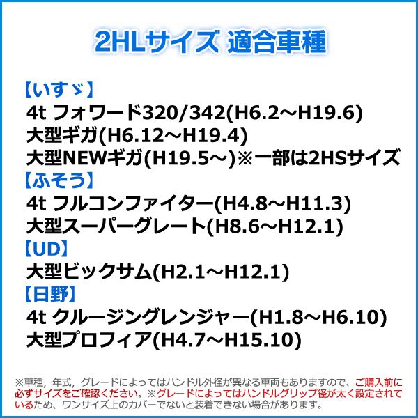 最大級 ハンドルカバー ギガ エナメルレッド 2HL (一部は2HS) ステアリングカバー 日本製 極太 いすず【jhc01b01a-2hl-60004】 開封済 未使用品 【VS-ONE】【納期2～4週間】
