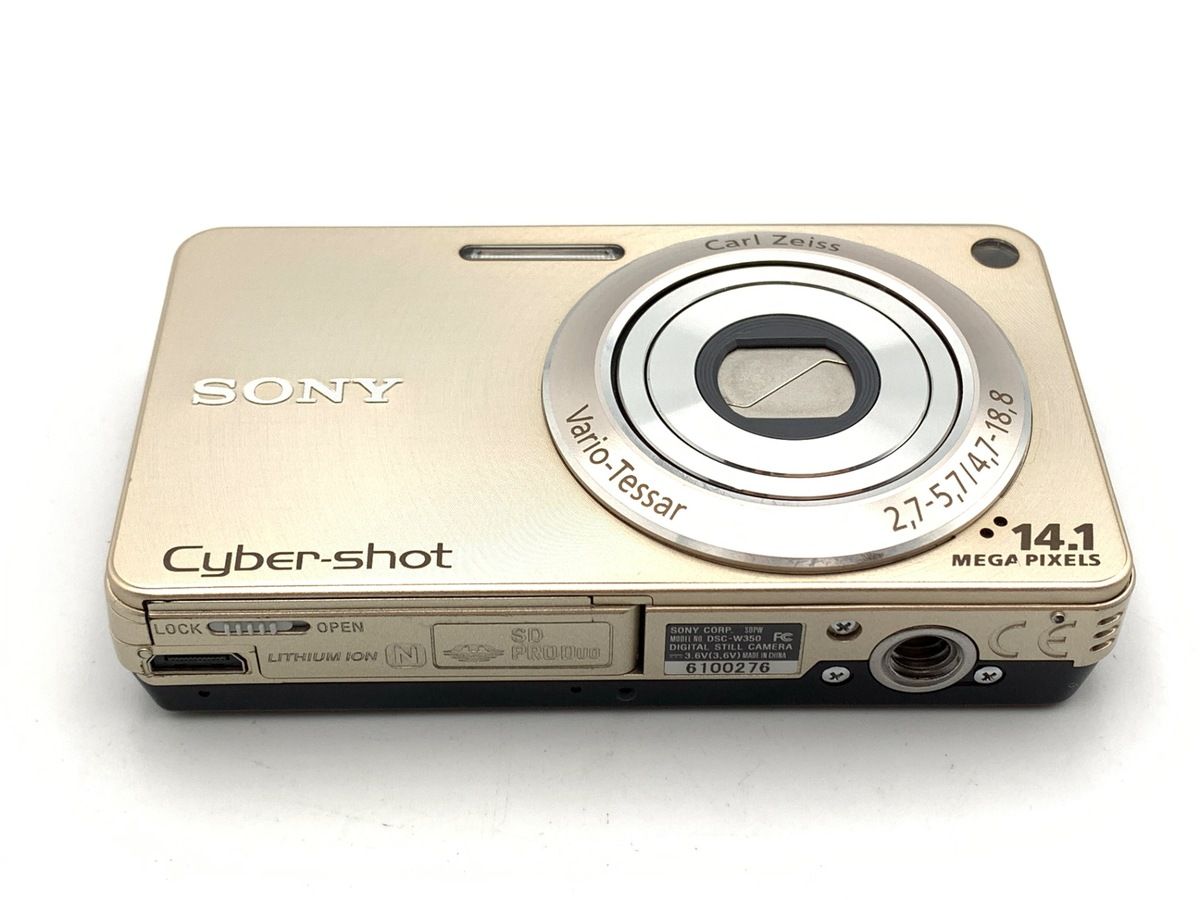 美品 Cyber-shot DSC-W350 ゴールド 安心保証 即日発送 SONY デジカメ 