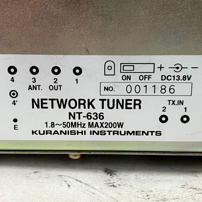 クラニシ NT-636 アンテナチューナー ネットワークチューナー ジャンク