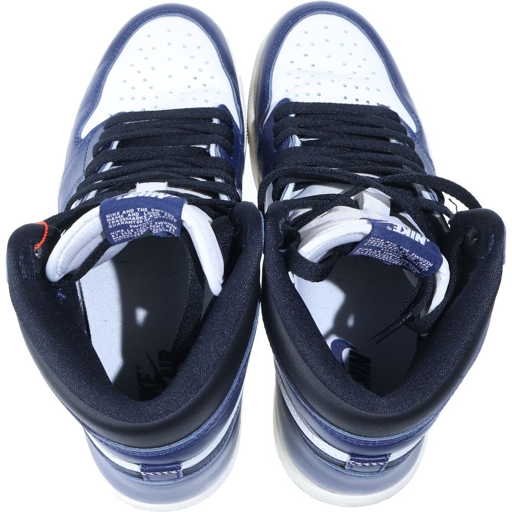 NIKE (ナイキ) AIR JORDAN 1 RETRO HIGH OG MIDNIGHT NAVY エアジョーダン1 ミッドナイトネイビー ハイカットスニーカー ネイビー/ホワイト US9/27cm DZ5485-401