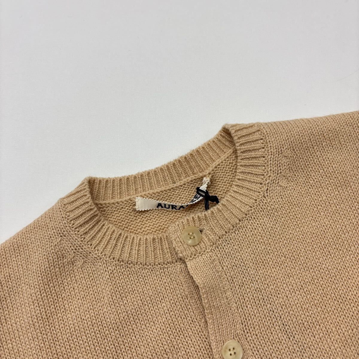 25aw 2025 極美品 AURALEE オーラリー LIGHT CASHMERE KNIT CREW-NECK