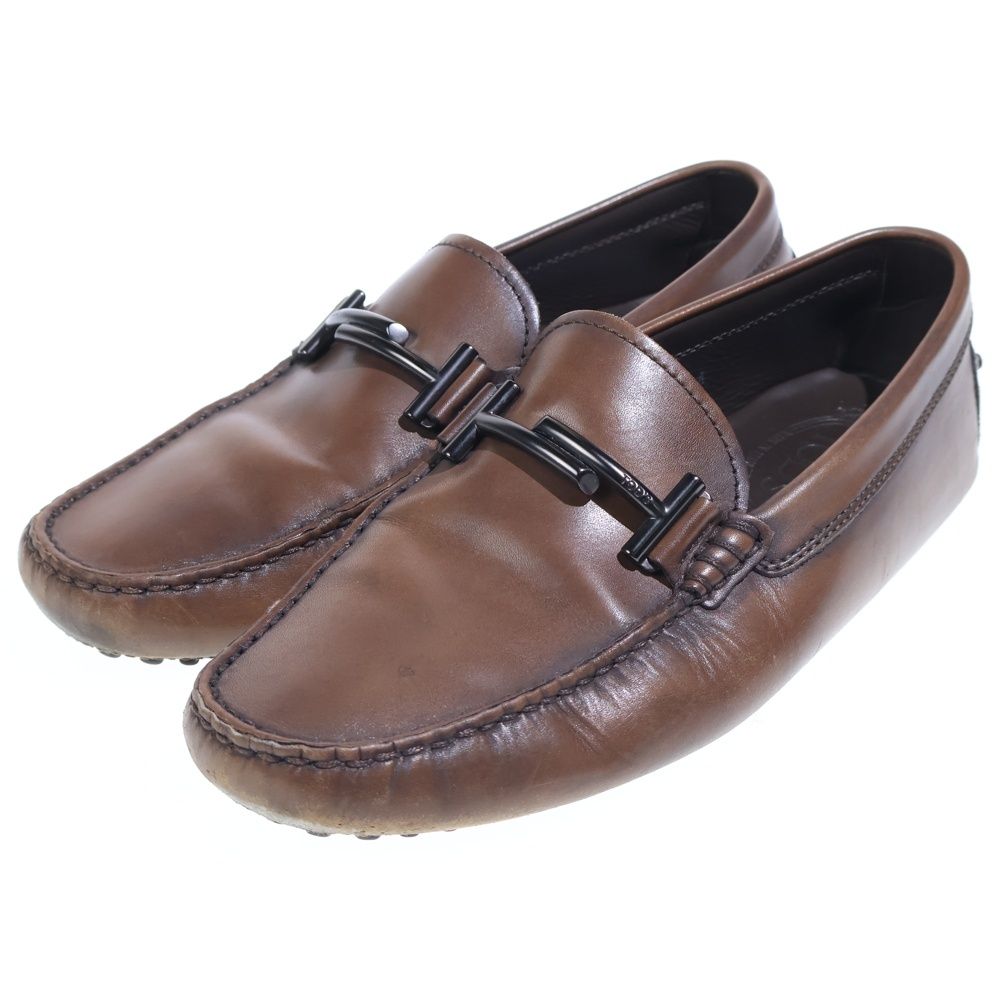 TOD'S トッズ GOMMINO ゴンミー二 ドライビングシューズ レザー ローファー ブラウン TOD'S (トッズ) GOMMINO ゴンミー二 ドライビングシューズ レザー