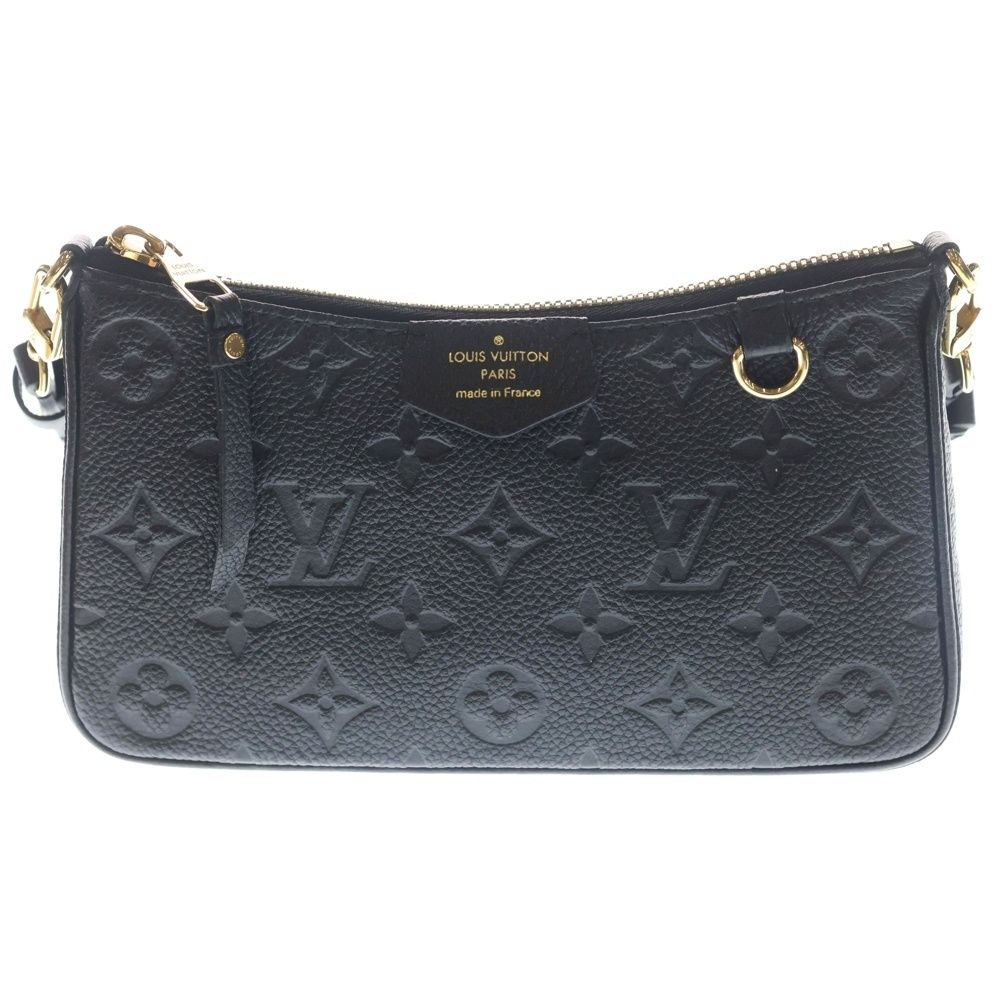 LOUIS VUITTON ルイヴィトン モノグラムアンプラント イージーポーチ ショルダーバッグ ブラック レザー M80349 ゴールド金具 イージー・ポーチ モノグラム・アンプラント｜ルイ・ヴィトン 公式